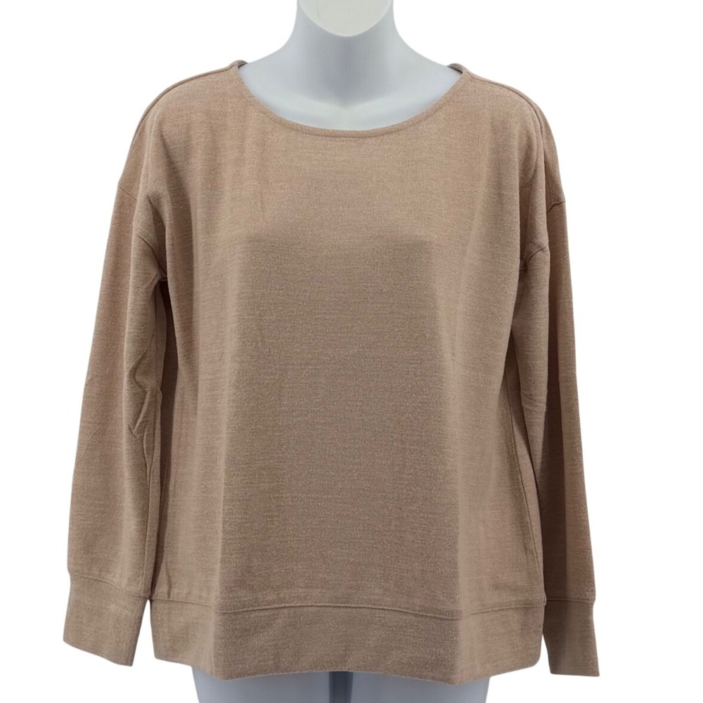Haven Well Within Pullover Sweatshirt Women Large Tan Beige Soft Knit NWT